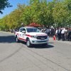 Desfile de unidades bomberos